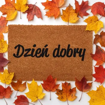 Kokosová rohožka HOME 60x40cm vzor 2 před vchod domů kokosová do domu