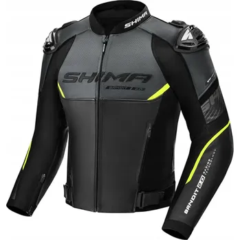 Moto bunda Shima BANDIT 2.0 MEN JKT FLUO 58 Pánská kožená motocyklová bunda