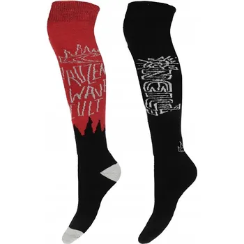 Pánské ponožky O'Neill Lyžařské Ponožky SKI KNEEHIGH FROZEN WAVE Socks 2PK vel. 39-42