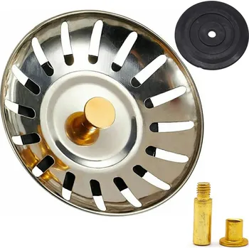 Vrták Sítko do dřezu kovové 80 mm stříbrné