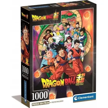 PUZZLE 1000 KOMPAKTNÍCH ANIME DRAGON BALL , CLEMENTONI