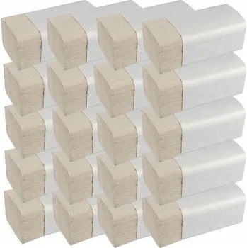 Papírový ručník Papírové ručníky skládané ZZ Bio šedé, 4000 ks, gramáž 38-40 g, 25 cm x 23 cm, 4000