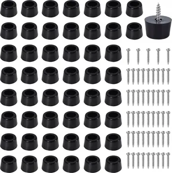 Podložka pod nábytek GUMOVÉ NOHY PRO NÁBYTEK, KULATÉ PROTISKLUZOVÉ OCHRANNÉ PODLOŽKY, SADA 50 KS