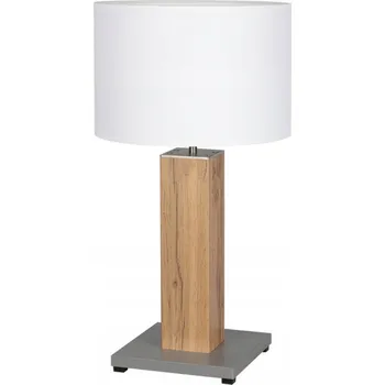 Lampička SPOTLIGHT Stolní lampa 1xE27 Max. 40W Dub MDF a Bílé stínidlo – 1 ks