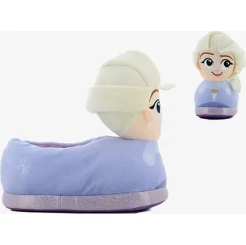 Dámské pantofle LEDOVÉ KRÁLOVSTVÍ ELZA FROZEN PAPUČE Bačkory Pantofle Teplé 3D Vel. 25 LEOMIL 013743