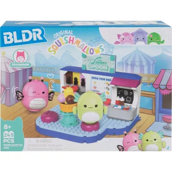ostatní stavebnice SQUISHMALLOWS BLDR Jogurtový obchod 245 dílů Stavebnice