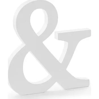 Obraz Dřevěná značka Party Deco & bílá 20,5 cm