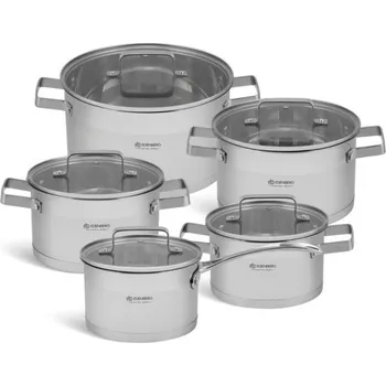 Hrnec Sada hrnců Edenberg SADA OCELOVÝCH HRNCŮ + RENDLÍK nerezová ocel 10 ks.