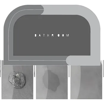 Koupelnová předložka RYCHLESCHNOUCÍ KOUPELNOVÁ PŘEDLOŽKA PROTI SKLUZU | ABSORPČNÍ KOUPELNOVÝ KOBEREC DO KOUPELNY A NA WC