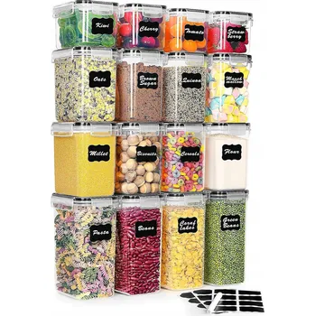 Dóza na potraviny POTRAVINOVÉ KRABICE VZDUCHOTĚSNÉ SKLADOVACÍ NÁDOBY 1 6 Ks + DÁREK