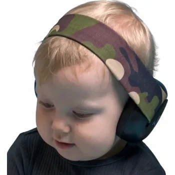 EciPeci Ochranná sluchátka pro miminka a děti od 6 měsíců – ČERNÉ MUŠLOVÉ CHRÁNIČE SLUCHU