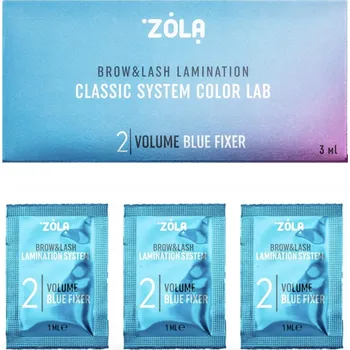 Fixátor laminace řas a obočí ZOLA Color Lab 02 Lifting Blue Gel 3 ml