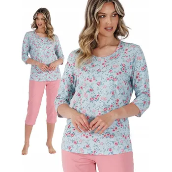 Dámské pyžamo LEVEZA DÁMSKÉ PYŽAMO CANDE 1487 M MODRÉ