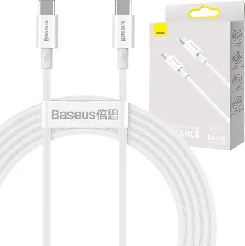 Datový kabel Kabel Baseus Superior Series USB-C na USB-C, 100 W, 2 m (bílý)