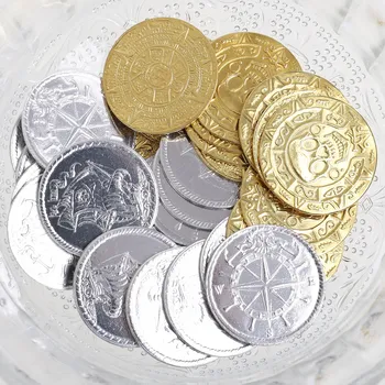 Mincovna Dukát Sada pirátských mincí Aztécký poklad, 40 ks (mosaz, hliník)