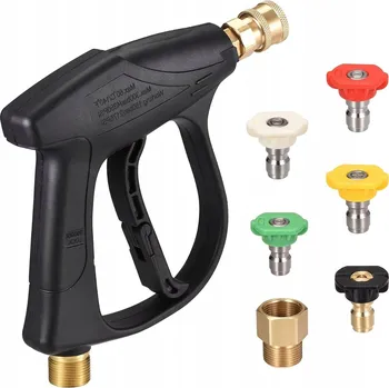 Stříkací pistole STŘÍKACÍ PISTOLE 300 BAR S MOSAZÍ A OCELÍ PRO ČIŠTĚNÍ AUT