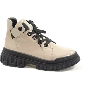 Dámská zimní obuv V+J OBUV s.r.o. V+J OBUV 157-500-2 PATENT BEIGE dámská vycházková obuv Velikost: 41