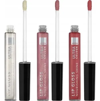 Lesk na rty Avon Sada 3 lesků na rty: Peony Blush - Forbidden Fig - Gleaming Guava