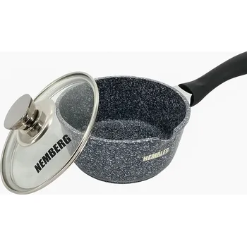 Hrnec Rondel s Poklicí Keramický Mramorový Hrnec 1,3L 16cm Indukce