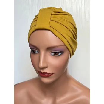 Čepice Turbanová čepice Emma bambus 034 hotová šátek na hlavu i po chemoterapii