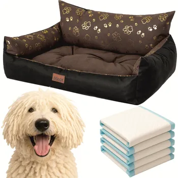 Pelíšek pro psa Doggy pelíšek pro psa, hnědý, 130 cm x 105 cm