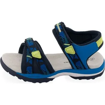 Chlapecké sandály Dětské sandály ALPINE PRO GRODO 29 Modrá, Reflexní neon, Šedá