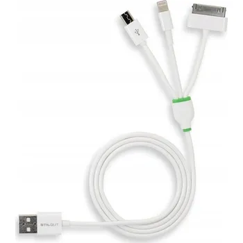 Datový kabel Kabel Stilgut USB - Apple Lightning 0,8 m bílý