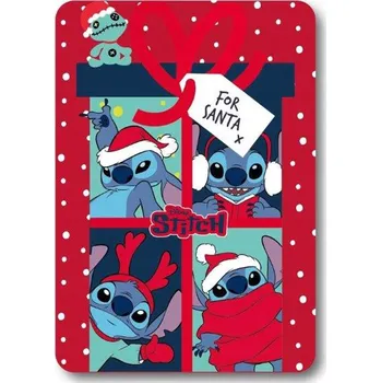 Dětská deka Dětská deka Mister License 100 x 140 Cm červená Lilo a Stitch