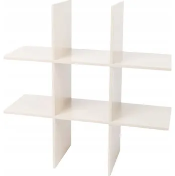 police Dřevěná police Cardsplitter 55 x 20 cm bílá - borovice