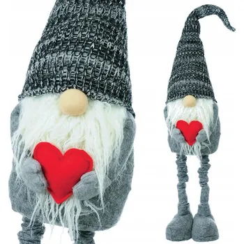 Vánoční dekorace SKŘÍTEK TRPASLÍK GNÓM MIKOLAJ 96 CM VELKÁ TELESKOPICKÁ VÁNOČNÍ DEKORACE