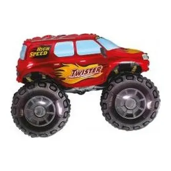 Balon foliowy 61cm Samochód Twister czerwony