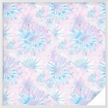 Okenní dekorace Samolepicí Fólie na Okno Zajišťující Soukromí - Květinové Akvarely 100x100 cm