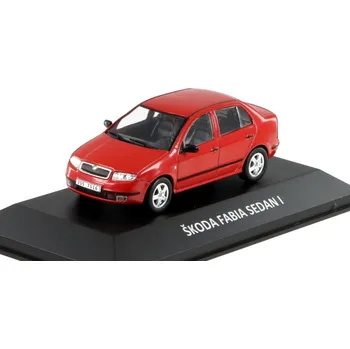autíčko DeAgostini Škoda Fabia Sedan I 2004 1:43 - Kaleidoskop slavných vozů časopis s modelem #122 červená