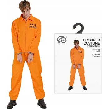 Karnevalový kostým Vězeň Kostým Odsouzence Zločince na Halloween Maškarní pro Dospělé