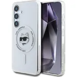 Karl Lagerfeld IML Choupette Head MagSafe Zadní Kryt pro Samsung Galaxy S25+ Transparent