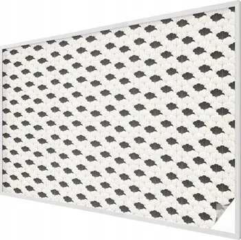 Okenní dekorace Samolepicí Mléčná fólie na okno, kontrastní vějíře 200x146 cm