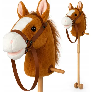 Hobby horsing Kůň na tyči s efekty Hobby Horse Hlava koně A4 na tyči s uzdou