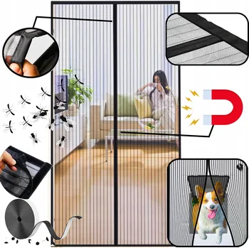 TĚSNÁ MAGNETICKÁ MOSKYTIÉRA do Dveří na BALKON Vysoká 110x220cm