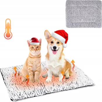 Pelíšek pro psa TERMOIZOLAČNÍ ROHOŽKA PRO PSA KOČKU 70x46cm PELÍŠEK VYHŘÍVACÍ PELECH XXL