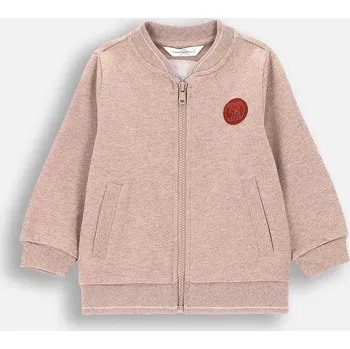 Dívčí mikina Coccodrillo dětská mikina bavlna béžová, velikost 86