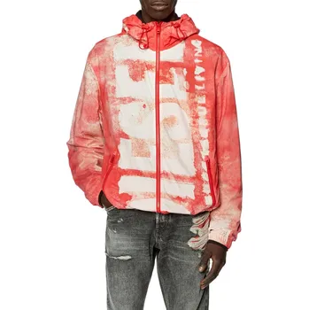 Pánská větrovka BUNDA DIESEL J-WARRETT-LOGO-LOGO JACKET RACING RED