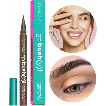 Tužka na obočí Claresa fix na obočí Brow Tint Pen GO BUSHY 03 ESPRESSO BROWN