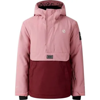 Dívčí lyžařská bunda Dare2b FREEHAND II 5/6Y Růžová, Vínová, Bílá