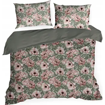 Povlečení Povlečení 220x200 3 Č. BAVLNĚNÁ SATÉNOVÁ sada Spring měkká oboustranná sada