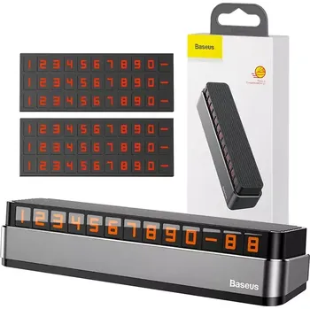 Parkovací asistent Dočasná parkovací značka Baseus Moonlight (šedá)