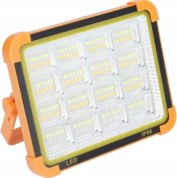 Stojací lampa LED pracovní lampa s akumulátorem, 7 W, 600 lm, IP44, černo-žlutá