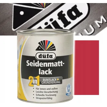 Lak na dřevo DUFA AKRYLÁTOVÝ LAK POLOMATNÝ 2V1 0,375 ML RAL 3000