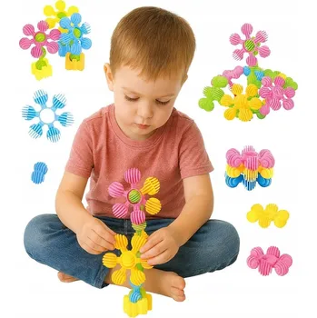 ostatní stavebnice Stavebnice květiny Barevné pastelové stavebnice 9968