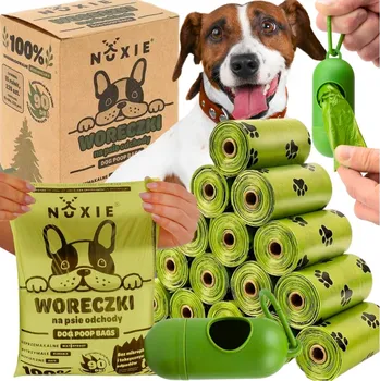 sáček na exkrement Sáčky na psí exkrementy eko kompostovatelné sáčky Hovínka 360 kusů + Pouzdro