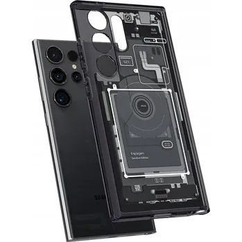 Pouzdro na mobilní telefon Zadní Kryt Spigen pro Samsung Galaxy S24 Ultra šedý